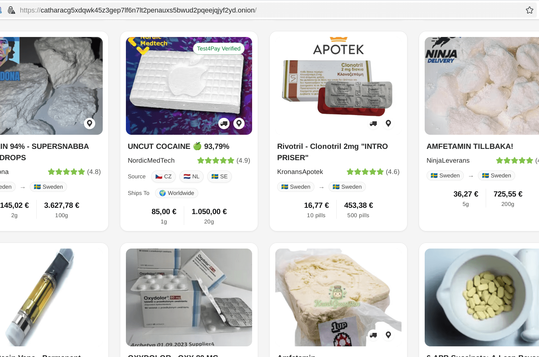 Catharsis Market Interface